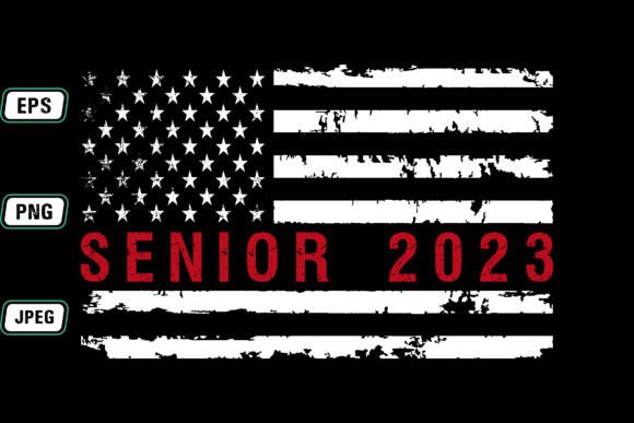 American Flag Senior 2023 T-Shirt Design Essentials
