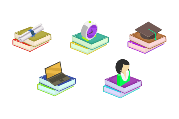 Education Book School Design Assets
