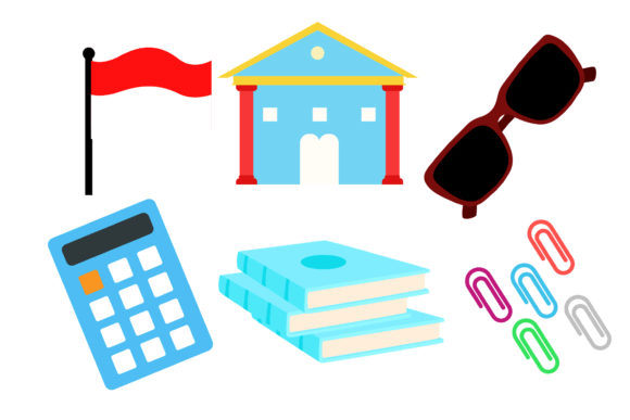 Education Element School Icon Vector