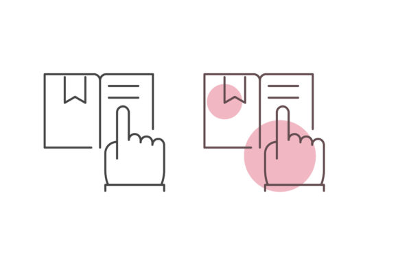 Education Icon School Book Design Assets
