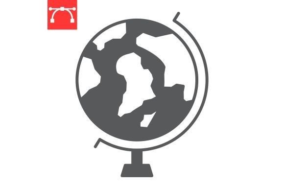 Evaluating the Globe Stand Glyph Icon for Modern Design Workflows