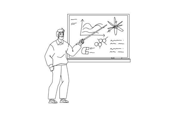 Mastering Visual Communication with the Physics Education Lesson Teaching Teacher Vector