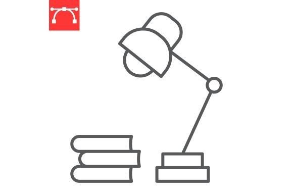 Understanding the Table Lamp with Books Line Icon: A Practical Guide for Designers and Educators